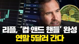 리플, '컵 앤드 핸들' 완성…연말 5달러 간다
