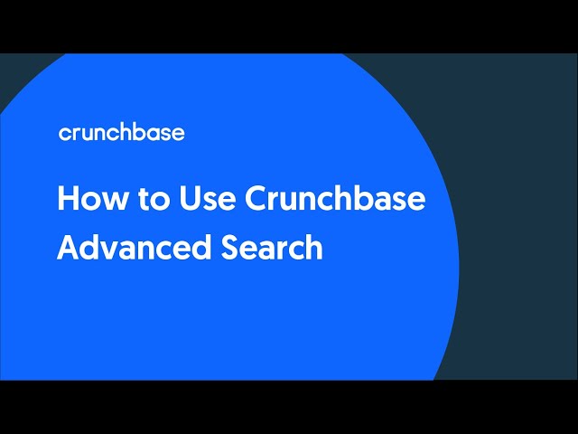 Crunchbase product / service