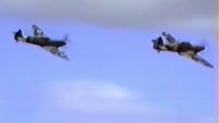 preview picture of video 'Hurricane & Spitfire at Masterton Airshow - 2001'