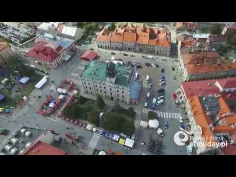 Rynek w Jarosławiu z lotu ptaka