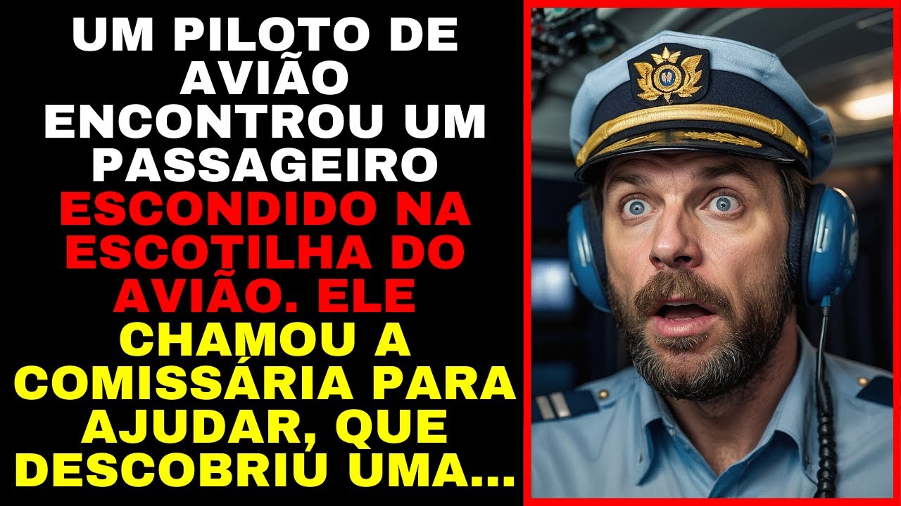 Piloto de Avião ENCONTROU UM PASSAGEIRO ESCONDIDO NA CABINE. Ele Chamou A COMISSÁRIA, Que Chegou...