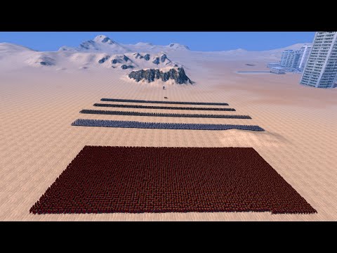 SPARTANS BREAK THROUGH 5 LINES OF DEFENSE TO THE T-REX - Ultimate Epic Battle Simulator UEBS