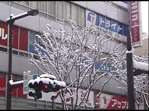 2005.02.11 關西北陸自助旅行 金澤 ホテルエコノ金沢駅前 雪景