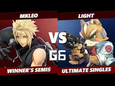 Glitch 6 Winners Semis - MKLeo (Ike, Cloud) VS  Light (Fox) SSBU Smash Ultimate Tournament