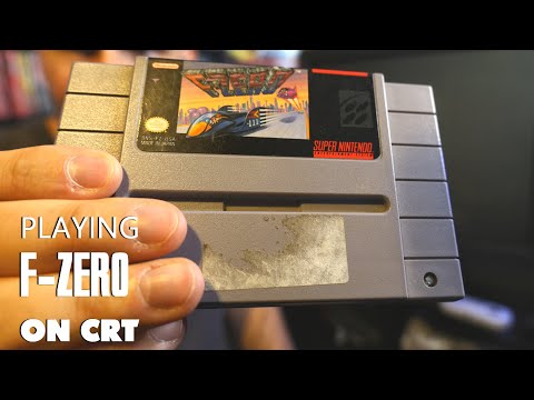 F-Zero for SNES on a CRT (Memory Lane)