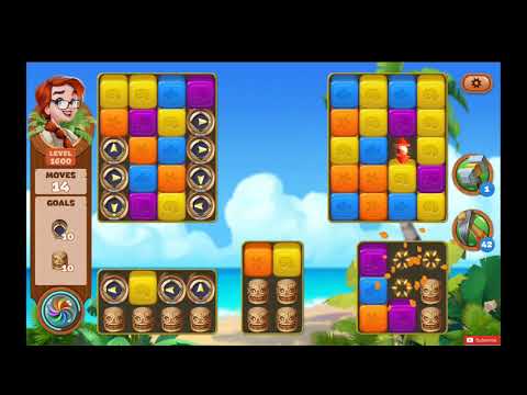 Lost Island Blast Adventure Level 1600 NO BOOSTERS - A S GAMING ✔