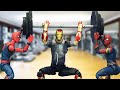 Figure Fat Ironman Vs Spiderman Rescues Gym Fail