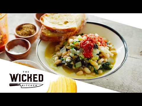 Vegan White Bean Stew with Fennel & Harissa ft Chad Sarno