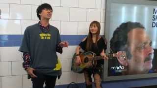 Yoko Hallelujah and Japanese passenger sings Sukiyaki