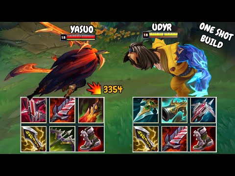 ONE CLAW UDYR vs YASUO FULL BUILD FIGHTS & Best Pentakills!