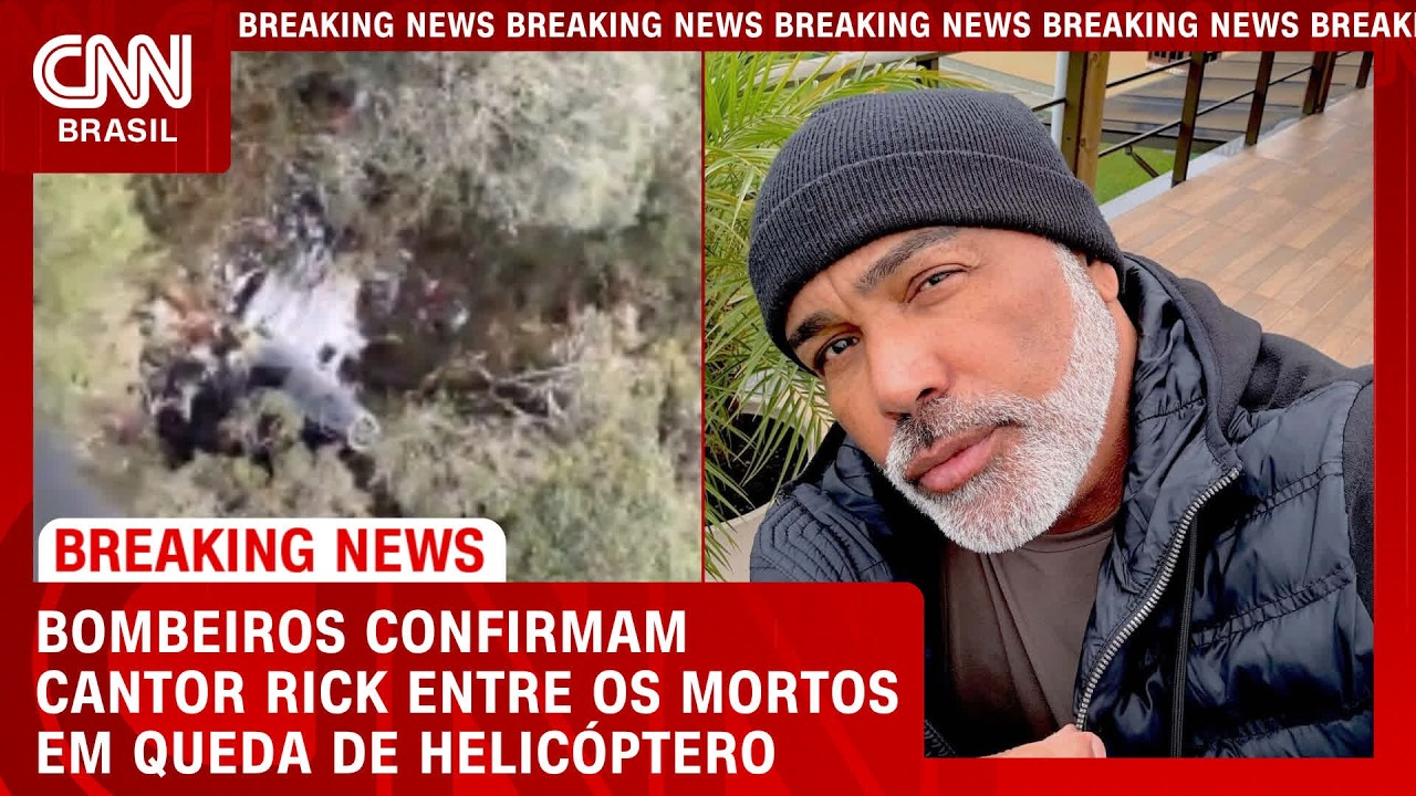 Cantor Rick é um dos mortos na queda de helicóptero em SC | BASTIDORES CNN