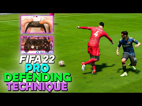 FIFA 22 PRO DEFENDING TRICK | FIFA 22 SPRINTING STRAIGHT TUTORIAL - FIFA 22 DEFENDING TUTORIAL