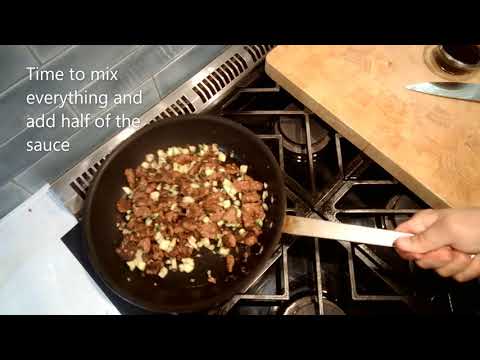 Sesame Ginger Beef with Zucchini noodles