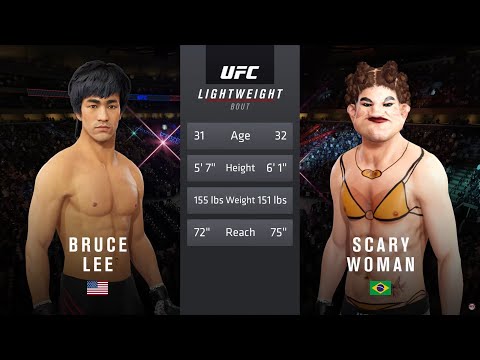 UFC 4 I Bruce Lee vs. Scary Woman (EA sports UFC 4)