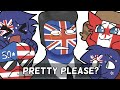 Countryhumans Pretty Please meme | Collab with ARENEEGADE Stairs
