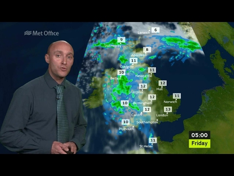 Thursday afternoon forecast 30/03/17