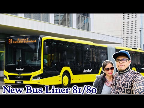 Best places to visit in Switzerland 🇨🇭 New Bus Liner tour  80/81 Liestal to Basel  ( vice-versa)