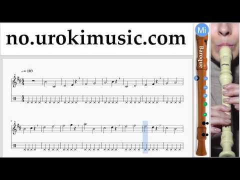 Blokkfløyte Kurs (Barokk) The Chainsmokers & Coldplay - Something Just Like This Trening Studie Del