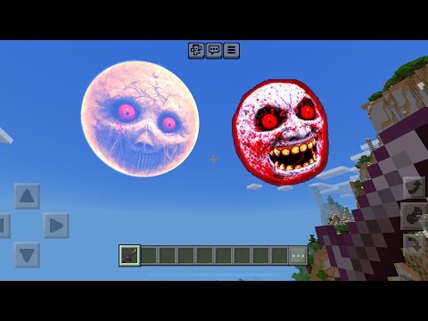 Insane Minecraft PE MOD: Lunar Moon & Red Sun!