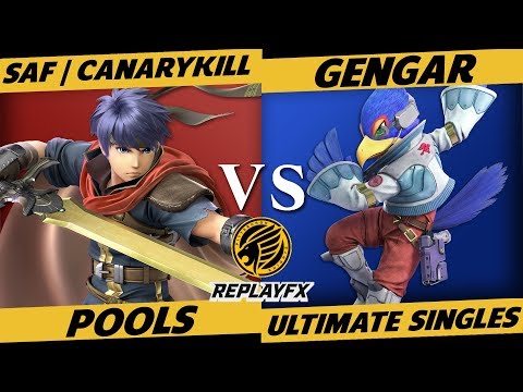 ReplayFX Smash Ultimate B1 Pools: CanaryKill (Ike) vs. Gengar (Falco & Lucina)