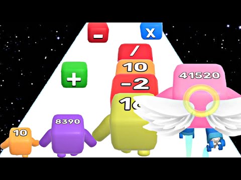 Level Up Numbers: Cute 2048 & Run Game | Number Master Gameplay Walkthrough Android iOS