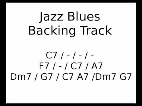 Jazz Blues backing track in C