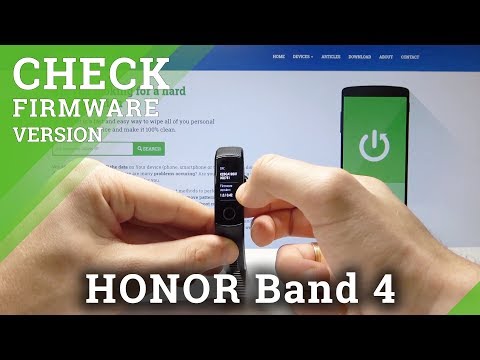 How to Check Firmware Version for HONOR Band 4 - Find System Info