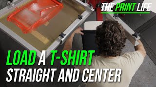 Screen Print Hacks and Tips | Load a T-shirt Straight and Center