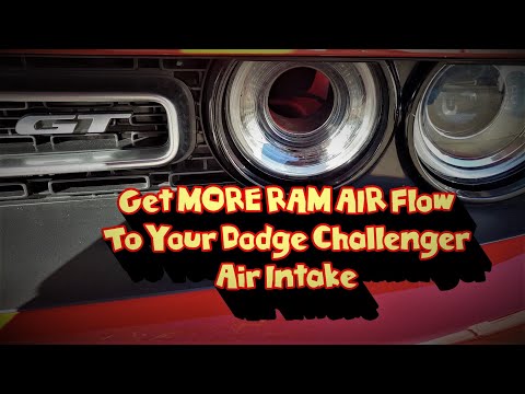 Get MORE Air Flow to your Challenger Cold Air Intake #Challenger #Mods