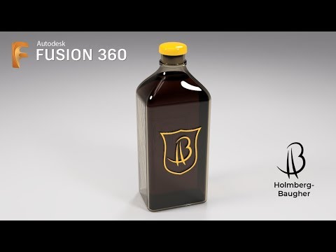 Product Design Speedrun 3 - Using Autodesk Fusion 360 - whiskey bottle