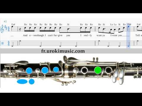 Cours de Clarinette Ariana Grande Problem Partitions Mélodie Сhansons Tuto Comment Jouer Tab Tablatu