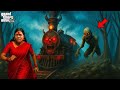 Shinchan Franklin Became Ghost Ladies To Escape Scary Ghost Train In GTA 5 Zombie Adventure Telugu