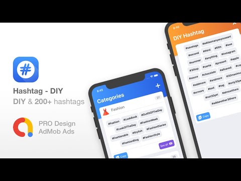 Hashtag - Instagram, Twitter, Facebook - Social media hashtag expert - Full iOS app template