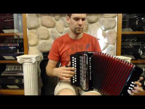 WELT406ADLMBK - NEW Black Weltmeister 406 Monika Diatonic Button Accordion A D LM 21 8 $999