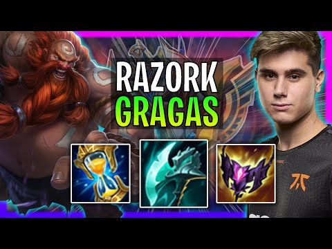 TODO EL MUNDO SPAMEANDO GRAGAS?! - FNC Razork Juega Gragas Jungla vs Viego! | Season 2023