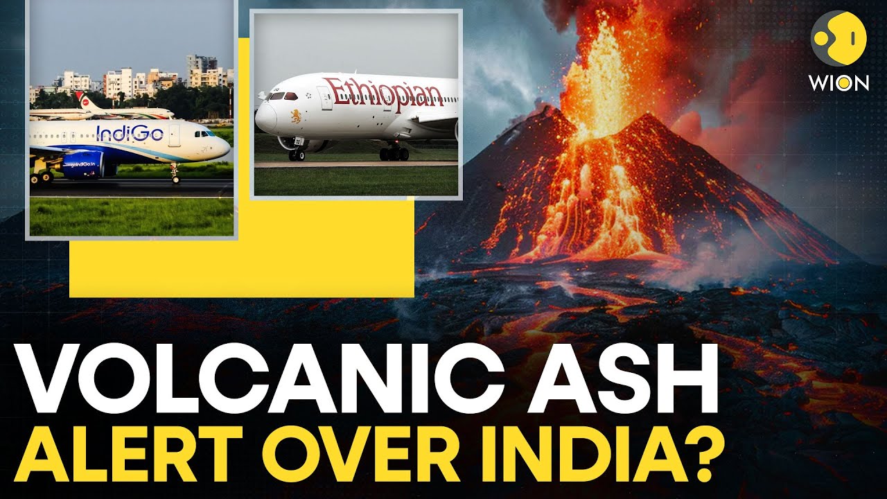 Volcano Ash Over India: Flights Diverted as Ethiopia’s Volcanic Plumes Head Toward Delhi & Jaipur