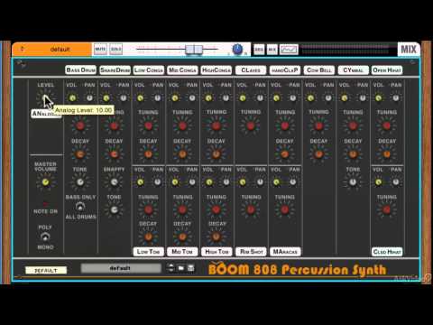 Reason Rack Extensions 102: Synthetic Rig - Explored - 1. Boom 808 Percussion Synth