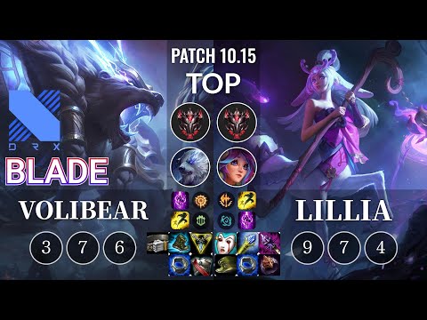 DRX Blade Volibear vs Lillia Top - KR Patch 10.15