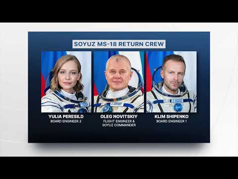 Soyuz MS-18 - Farewells and Hatch Closing on the International Space Station