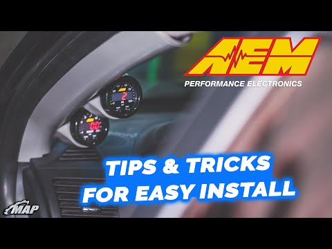 Installing AEM X-Series Gauges On Our Evo X