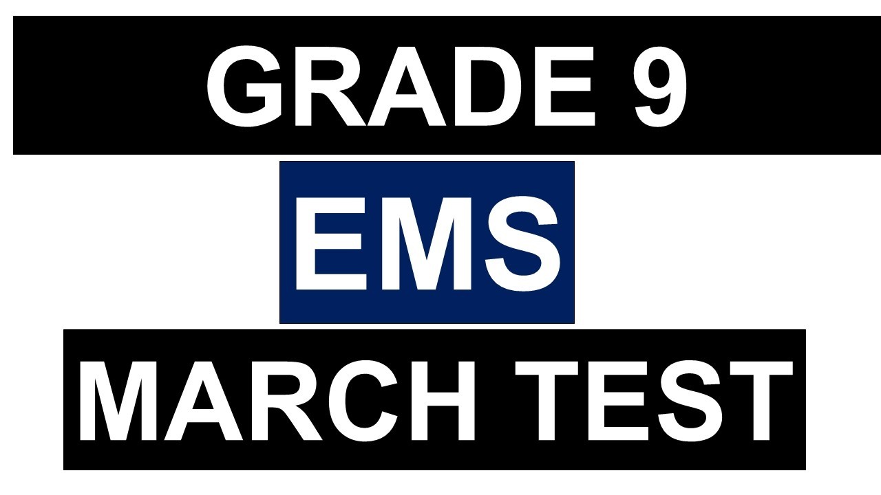 TERM 1 TEST EMS  GRADE 9 THUNDEREDUC GRADE 9 ECONOMIC AND MANAGEMENT SCIENCES MARCH TEST GRADE 9