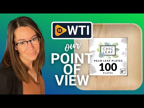 Chic Leaf Palm Leaf Plates Party Bulk Pack - WTI product video review