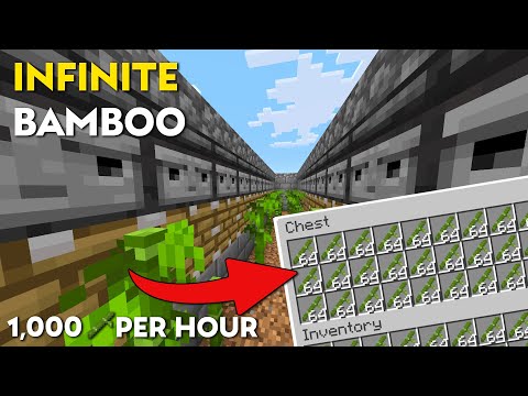 Easiest Automatic Bamboo Farm Minecraft | 1.21+ Java & Bedrock