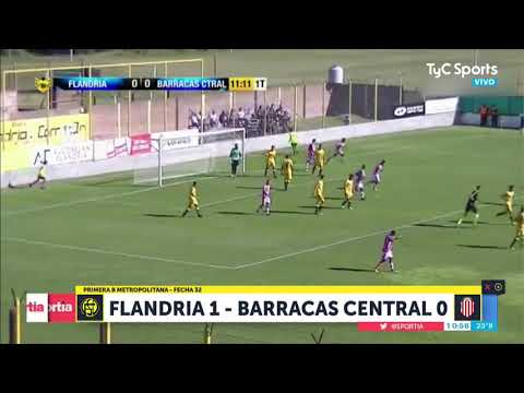 Flandria 1 Barracas Central 0 (Primera B)