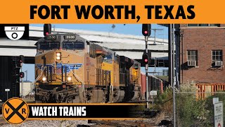 Fort Worth/Tower 55, Texas | Virtual Railfan LIVE !