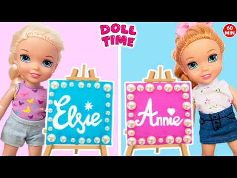 Elsie and Annie Art Class DIY for Kids | 1 Hour Video