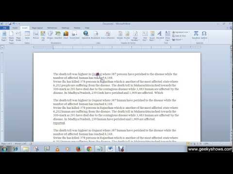 Microsoft Office Word 2010 Minimize and Maximize the Ribbon