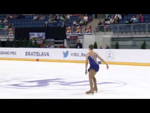 2015 ISU Junior Grand Prix Bratislava Ladies Free Skate Nina LETENAYOVA SVK