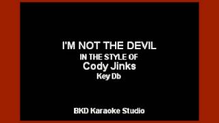 Cody Jinks - I&#39;m Not The Devil (Karaoke with Lyrics)