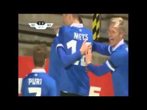 Estonia 3 - 0 Georgia  (summarize of match)